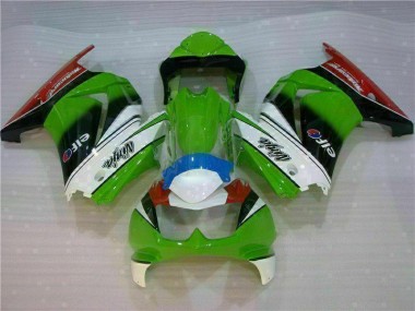 2008-2012 White Green Black Ninja Kawasaki EX250 Motorbike Fairing UK