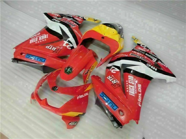 2008-2012 Red Yellow Kawasaki EX250 Motorcycle Fairing Kit UK