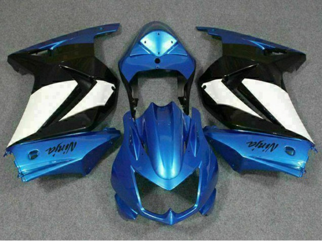 2008-2012 Blue White Black Ninja Kawasaki EX250 Motorbike Fairing Kits UK 2008-2012 Blue White Black Ninja Kawasaki EX250 Motorbike Fairing Kits UK