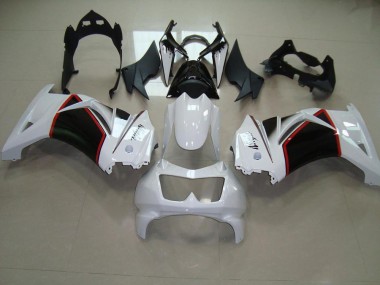 2008-2012 Pearl White Black Kawasaki ZX250R Motorcyle Fairings UK