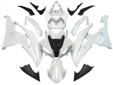 2008-2016 Pearl White Yamaha YZF R6 Bike Fairings UK