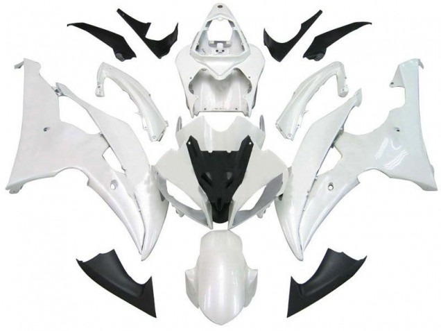 2008-2016 Pearl White Yamaha YZF R6 Bike Fairings UK 2008-2016 Pearl White Yamaha YZF R6 Bike Fairings UK