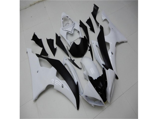 2008-2016 White Black Yamaha YZF R6 Bike Fairings & Bodywork UK 2008-2016 White Black Yamaha YZF R6 Bike Fairings & Bodywork UK