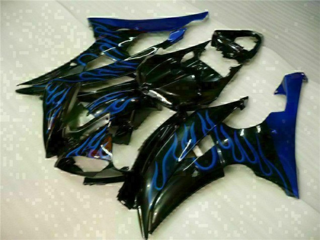 2008-2016 Blue Flame Black Yamaha YZF R6 Motorcylce Fairings UK