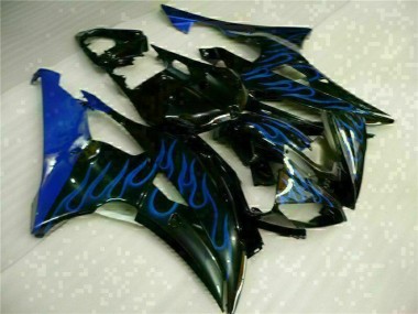 2008-2016 Blue Flame Black Yamaha YZF R6 Motorcylce Fairings UK