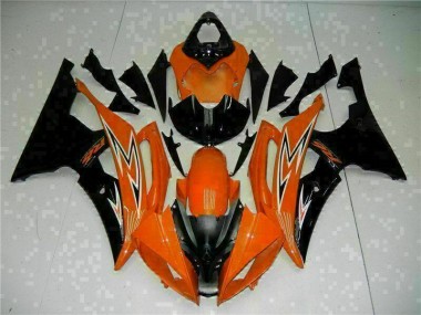 2008-2016 Orange Black Yamaha YZF R6 Motorcycle Fairings Kit UK