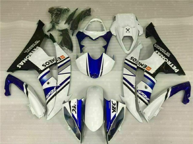 2008-2016 Blue White Blue White ENEOS Yamaha YZF R6 Bike Fairing Kit UK