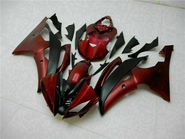 2008-2016 Red Black Yamaha YZF R6 Motorcycle Fairings Kits UK 2008-2016 Red Black Yamaha YZF R6 Motorcycle Fairings Kits UK