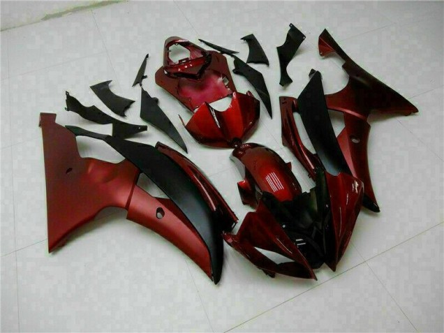 2008-2016 Red Black Yamaha YZF R6 Motorcycle Fairings Kits UK 2008-2016 Red Black Yamaha YZF R6 Motorcycle Fairings Kits UK