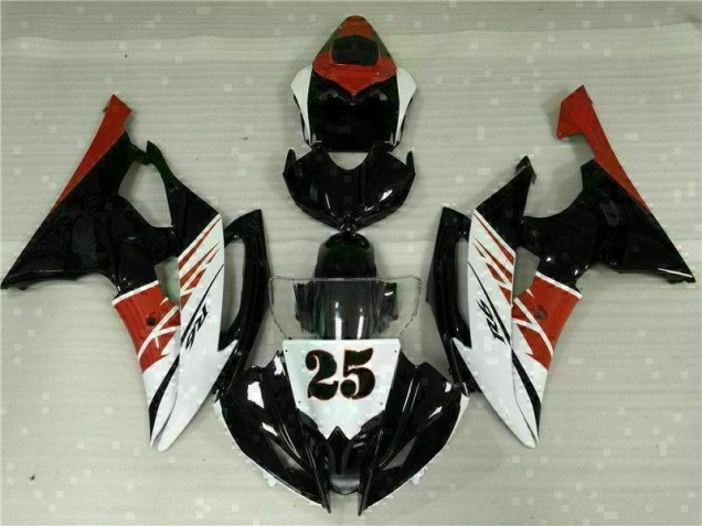2008-2016 White Black Yamaha YZF R6 Motor Fairings UK