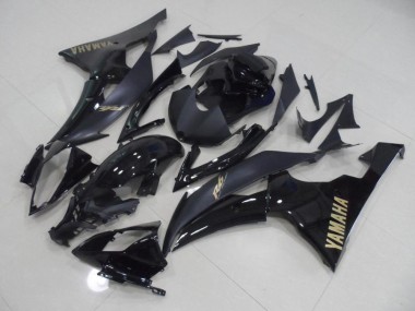 2008-2016 Black with Gold Sticker Yamaha YZF R6 Replacement Motorcycle Fairings UK