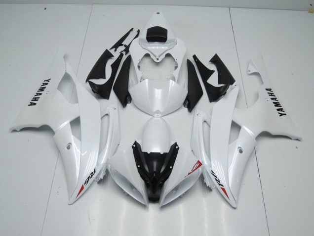 2008-2016 Pearl White and Red Sticker Yamaha YZF R6 Motorcycle Fairings Kits UK 2008-2016 Pearl White and Red Sticker Yamaha YZF R6 Motorcycle Fairings Kits UK