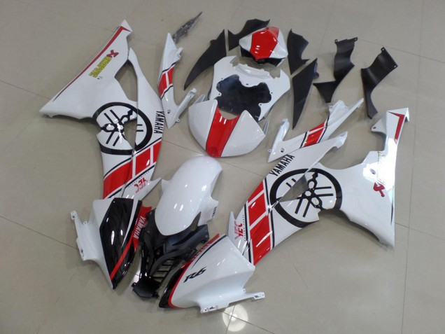 2008-2016 White with Big Yamaha Logo Yamaha YZF R6 Motorcycle Replacement Fairings UK 2008-2016 White with Big Yamaha Logo Yamaha YZF R6 Motorcycle Replacement Fairings UK