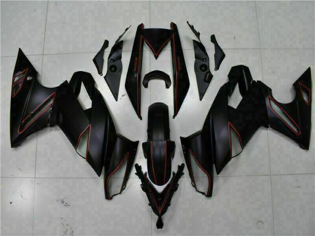 2009-2011 Black Red Kawasaki EX650 Motorbike Fairing UK 2009-2011 Black Red Kawasaki EX650 Motorbike Fairing UK