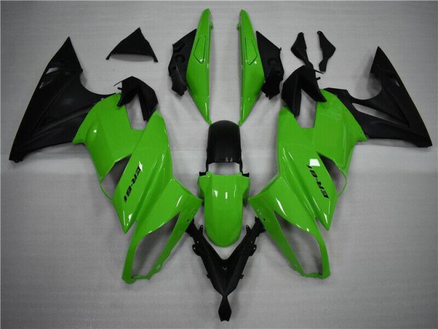 2009-2011 Green Black Kawasaki EX650 Replacement Motorcycle Fairings UK 2009-2011 Green Black Kawasaki EX650 Replacement Motorcycle Fairings UK