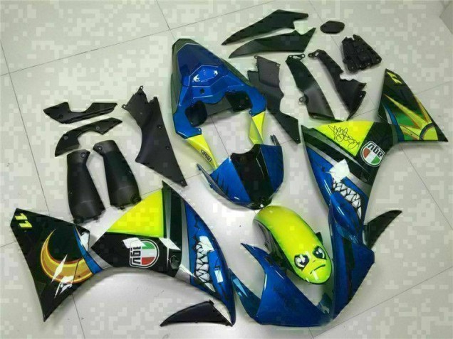 2009-2011 Blue Yamaha YZF R1 Replacement Motorcycle Fairings UK 2009-2011 Blue Yamaha YZF R1 Replacement Motorcycle Fairings UK