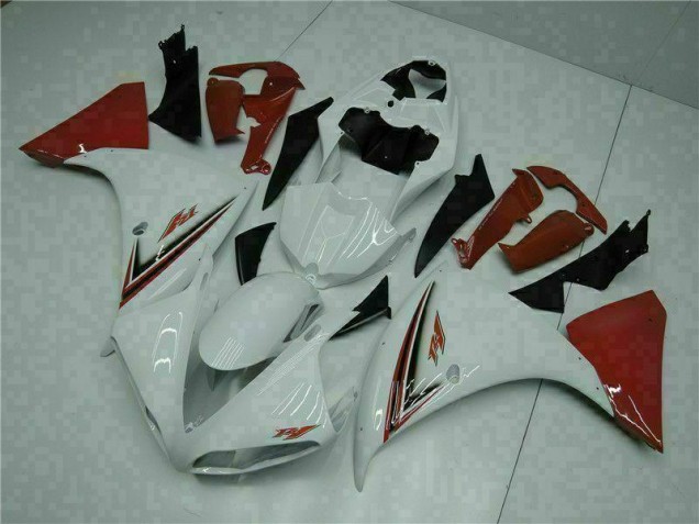 2009-2011 White Red Yamaha YZF R1 Bike Fairing Kit UK 2009-2011 White Red Yamaha YZF R1 Bike Fairing Kit UK