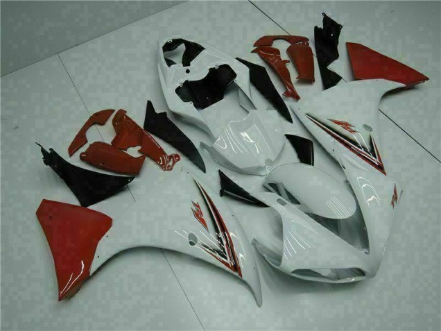 2009-2011 White Red Yamaha YZF R1 Bike Fairing Kit UK 2009-2011 White Red Yamaha YZF R1 Bike Fairing Kit UK