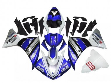 2009-2011 White Blue Silver Yamaha YZF R1 Bike Fairings UK