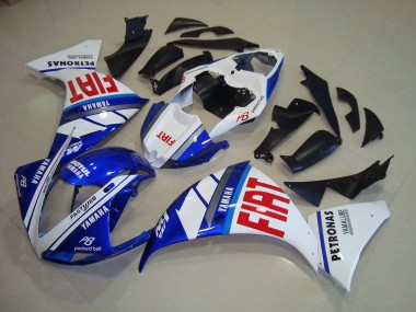 2009-2011 Blue White Fiat Yamaha YZF R1 Replacement Motorcycle Fairings UK