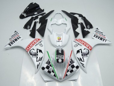 2009-2011 White Black Abrath Yamaha YZF R1 Motorcylce Fairings UK