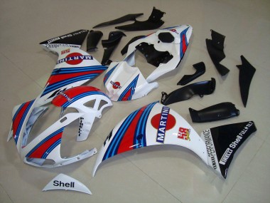 2009-2011 White Black Martini Yamaha YZF R1 Motorbike Fairings UK