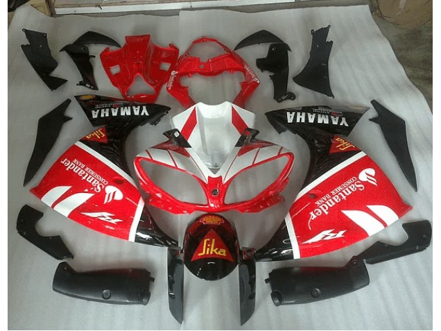 2009-2011 Red White and Black Graphic Yamaha YZF R1 Motorbike Fairing UK 2009-2011 Red White and Black Graphic Yamaha YZF R1 Motorbike Fairing UK