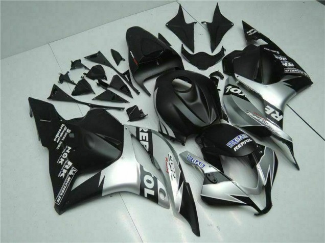 2009-2012 Black Silver Repsol Honda CBR600RR Motorcycle Fairings Kits UK 2009-2012 Black Silver Repsol Honda CBR600RR Motorcycle Fairings Kits UK