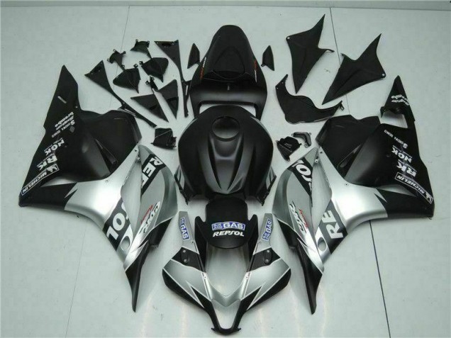 2009-2012 Black Silver Repsol Honda CBR600RR Motorcycle Fairings Kits UK 2009-2012 Black Silver Repsol Honda CBR600RR Motorcycle Fairings Kits UK
