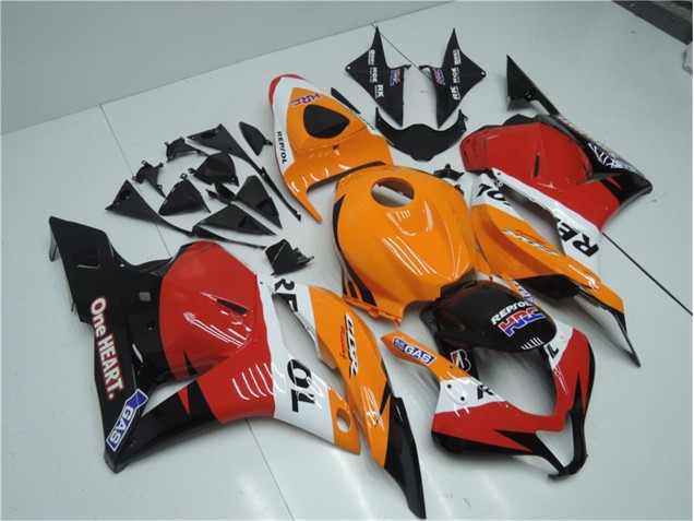 2009-2012 Orange Red Black Repsol Honda CBR600RR Motorcyle Fairings UK 2009-2012 Orange Red Black Repsol Honda CBR600RR Motorcyle Fairings UK