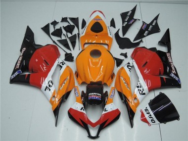 2009-2012 Orange Red Black Repsol Honda CBR600RR Motorcyle Fairings UK