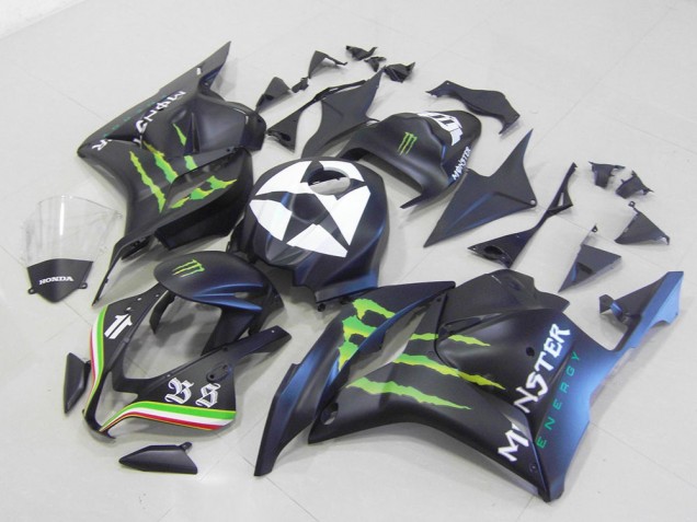 2009-2012 Monster Matte Black Honda CBR600RR Motorbike Fairing UK 2009-2012 Monster Matte Black Honda CBR600RR Motorbike Fairing UK