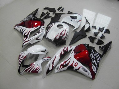 2009-2012 Red Black Flame Honda CBR600RR Motor Bike Fairings UK