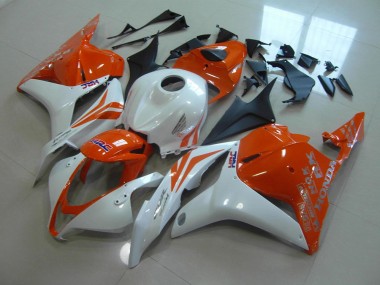 2009-2012 Orange Pearl White Honda CBR600RR Motorcycle Replacement Fairings UK