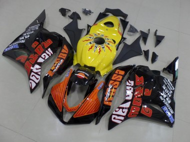 2009-2012 Yellow Rossi Race Honda CBR600RR Motorcycle Fairings Kits UK
