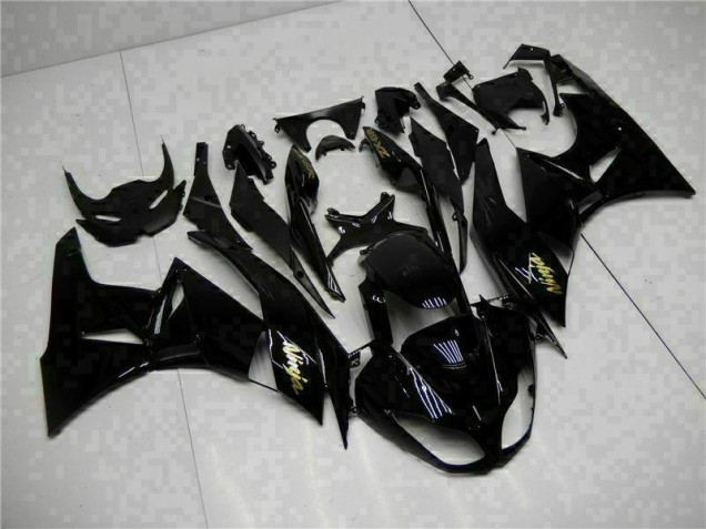 2009-2012 Black Gold Ninja Kawasaki ZX6R Motorcycle Replacement Fairings UK 2009-2012 Black Gold Ninja Kawasaki ZX6R Motorcycle Replacement Fairings UK