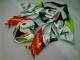 2009-2012 White Red H. Energy Kawasaki ZX6R Motorcycle Fairings Kit UK 2009-2012 White Red H. Energy Kawasaki ZX6R Motorcycle Fairings Kit UK