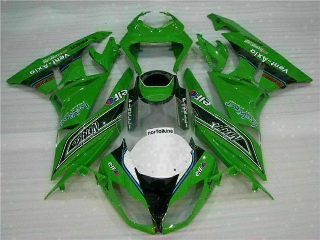 2009-2012 Green Black LeoVince Kawasaki ZX6R Motorcycle Fairing Kit UK 2009-2012 Green Black LeoVince Kawasaki ZX6R Motorcycle Fairing Kit UK