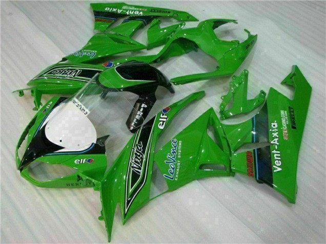2009-2012 Green Black LeoVince Kawasaki ZX6R Motorcycle Fairing Kit UK 2009-2012 Green Black LeoVince Kawasaki ZX6R Motorcycle Fairing Kit UK