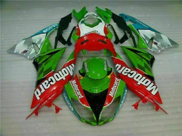 2009-2012 Red Green Motocard Kawasaki ZX6R Replacement Motorcycle Fairings UK 2009-2012 Red Green Motocard Kawasaki ZX6R Replacement Motorcycle Fairings UK