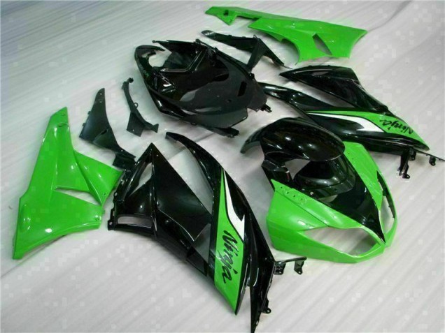 2009-2012 Black Green Kawasaki ZX6R Bike Fairing Kit UK 2009-2012 Black Green Kawasaki ZX6R Bike Fairing Kit UK