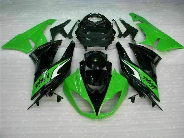 2009-2012 Black Green Kawasaki ZX6R Bike Fairing Kit UK 2009-2012 Black Green Kawasaki ZX6R Bike Fairing Kit UK