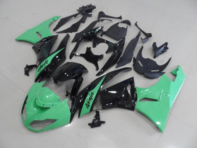 2009-2012 Metallic Green Kawasaki ZX6R Motorbike Fairing Kits UK 2009-2012 Metallic Green Kawasaki ZX6R Motorbike Fairing Kits UK