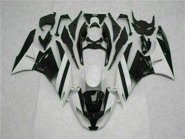 2009-2012 White Black Kawasaki ZX6R Motorcycle Replacement Fairings UK