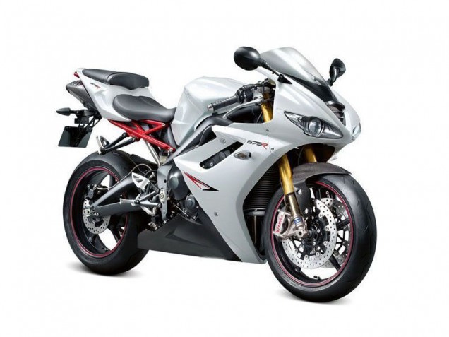 2009-2012 Pearl White Black Triumph Daytona 675 Triple Motorbike Fairing UK 2009-2012 Pearl White Black Triumph Daytona 675 Triple Motorbike Fairing UK