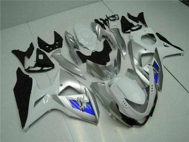 2009-2016 Silver White Suzuki GSXR1000 Motorcycle Bodywork UK 2009-2016 Silver White Suzuki GSXR1000 Motorcycle Bodywork UK