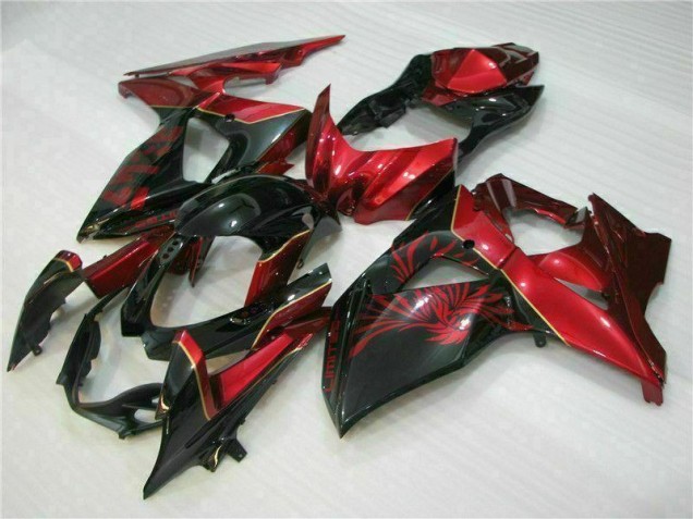 2009-2016 Red Flame Black Suzuki GSXR1000 Motorcycle Replacement Fairings UK 2009-2016 Red Flame Black Suzuki GSXR1000 Motorcycle Replacement Fairings UK