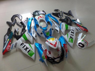 2009-2016 Light Blue Fixi Suzuki GSXR 1000 K9 Motorcycle Fairing Kits UK