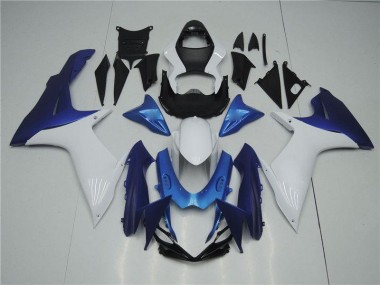 2011-2021 White Blue Suzuki GSXR 600/750 Replacement Fairings UK