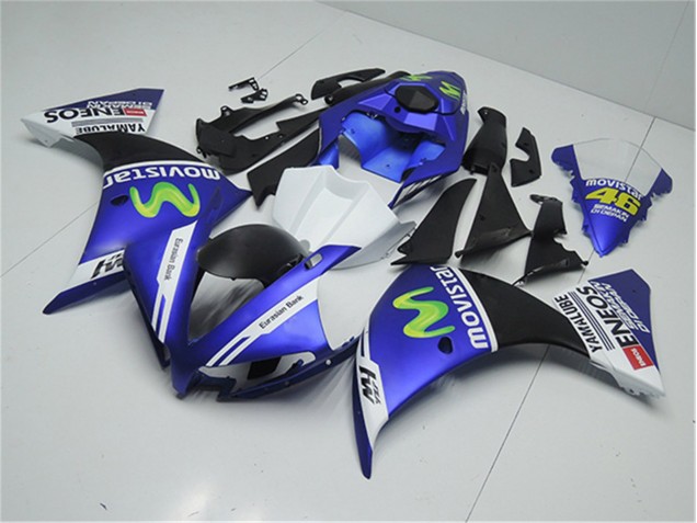 2012-2014 Blue White Black Yamaha YZF R1 Motorcycle Replacement Fairings UK 2012-2014 Blue White Black Yamaha YZF R1 Motorcycle Replacement Fairings UK